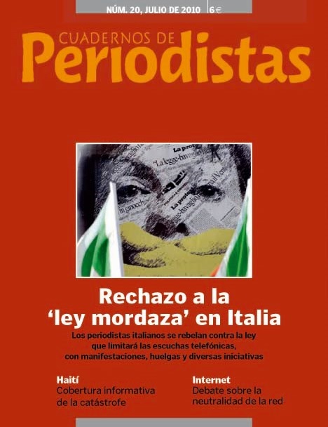 Número 20 de "Cuadernos de Periodistas": Rechazo a la 'ley mordaza' en Italia