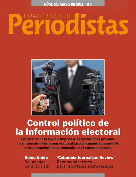 Número 22 de "Cuadernos de Periodistas": Control político de la información electoral