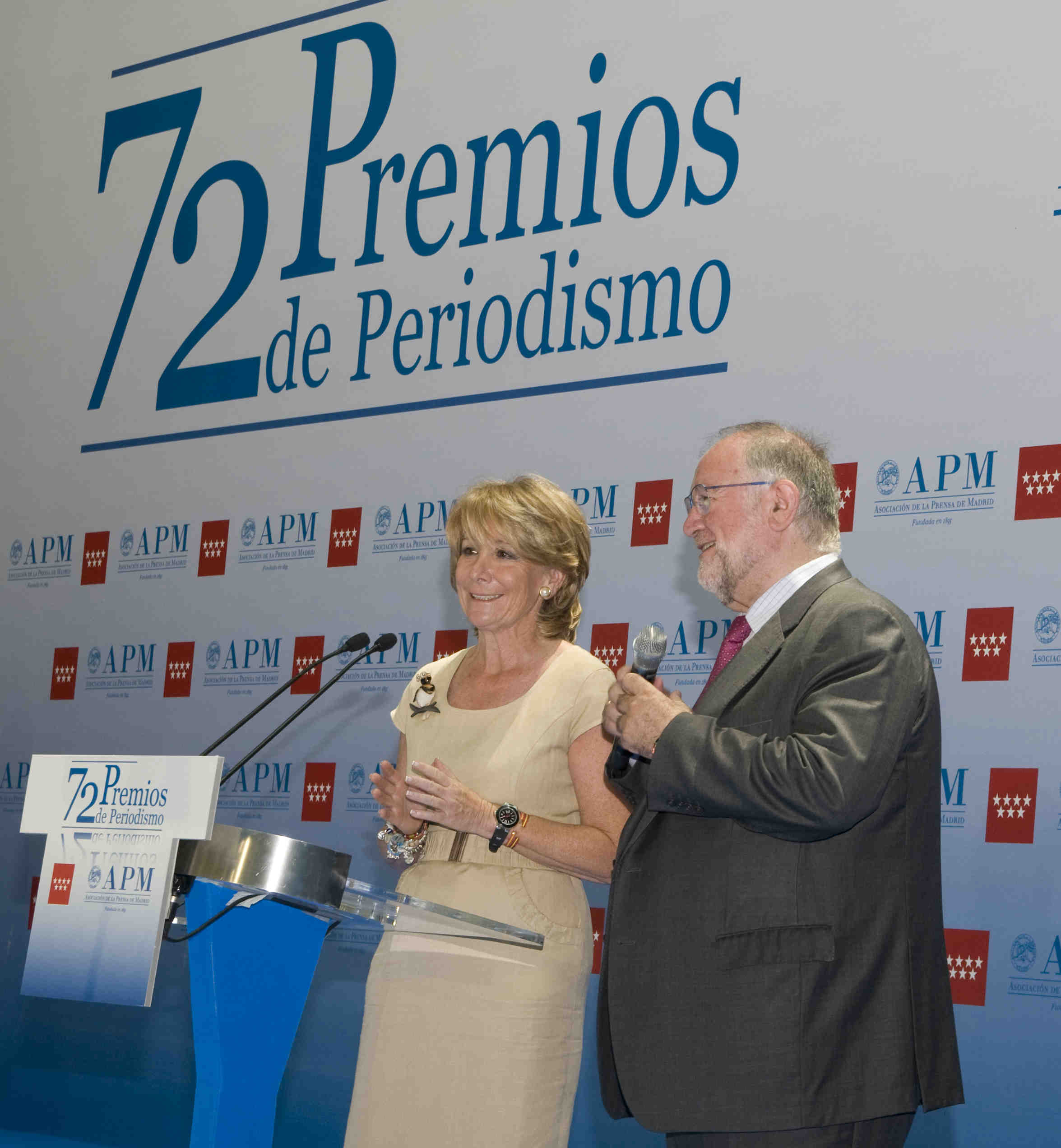 Esperanza Aguirre y Fernando G. Urbaneja