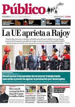 Última portada impresa del diario.