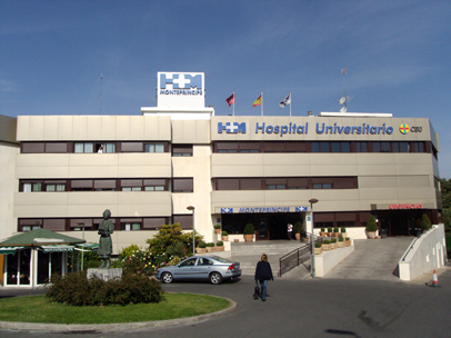 Entrada al Hospital Universitario Madrid Montepríncipe. Foto: Grupo Hospital de Madrid