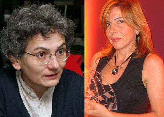 De izquierda a derecha, las periodistas Yolanda Sobero Martínez y Susana Jiménez Pons. Foto: AP-APAL.