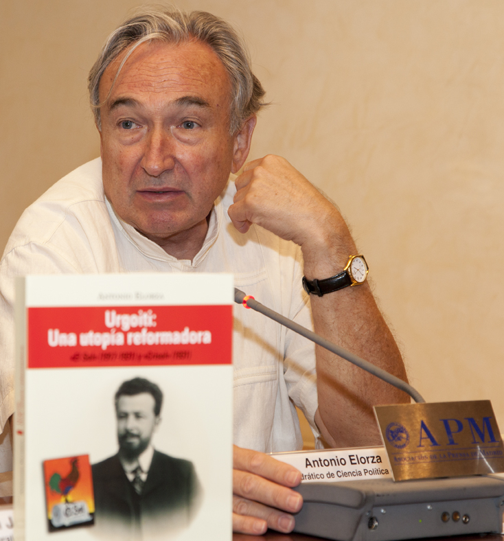 Antonio Elorza, autor del libro. Foto: M.Á. Benedicto/APM.