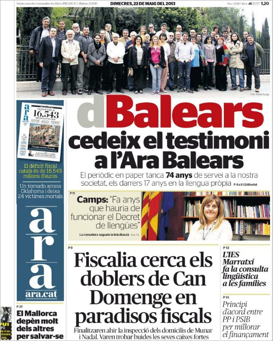 Último número de Diari de Balears.