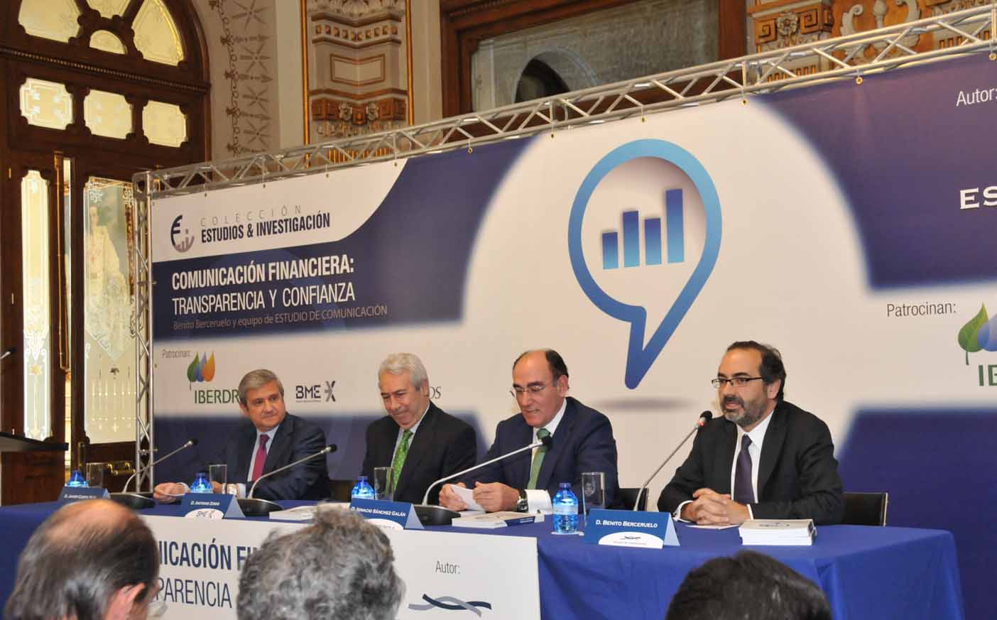 De izq. a dcha., Javier Cuesta, Antonio Zoido, Ignacio Galán y Benito Berceruelo. Foto: Estudio de Comunicación