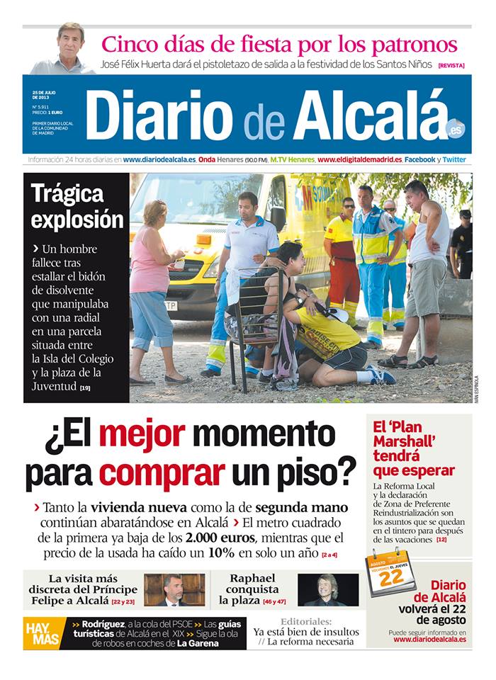 Número del 25 de julio de Diario de Alcalá.