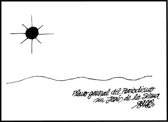 Viñeta de Forges dedicada a De la Serna, publicada en 'El País'