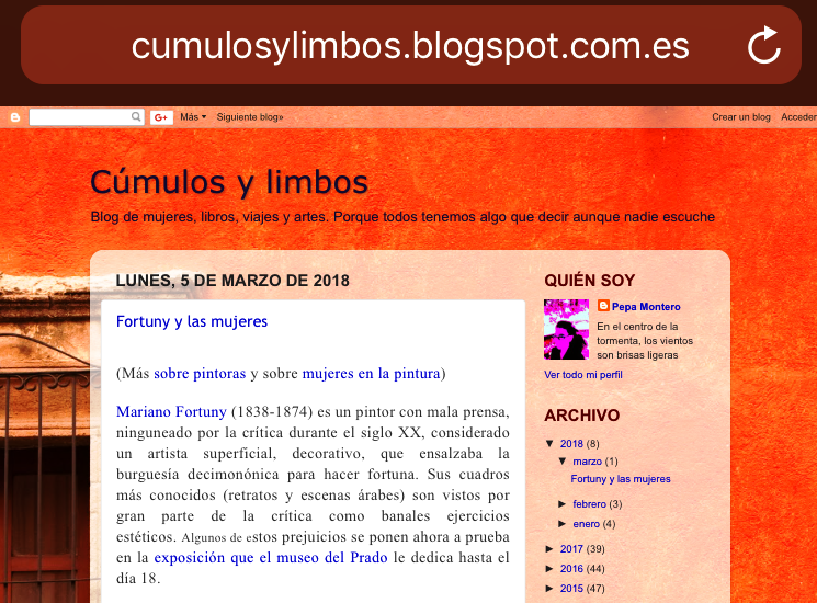 Cúmulos y limbos - Blog Pepa Montero