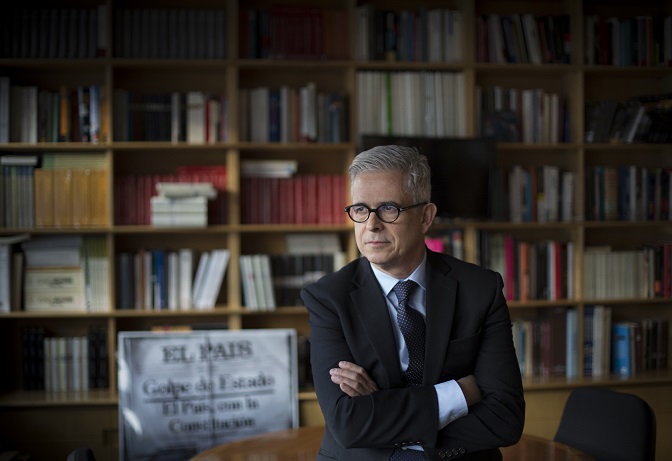 Javier Moreno en la Escuela de Periodismo de El País - ©Gorka Lejarcegi