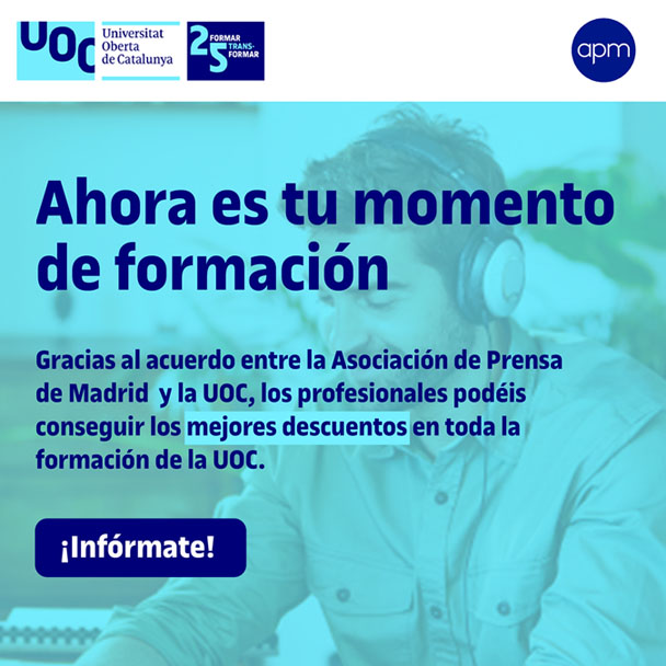 Promoción para socios APM en la oferta formativa de la Universitat Oberta de Catalunya
