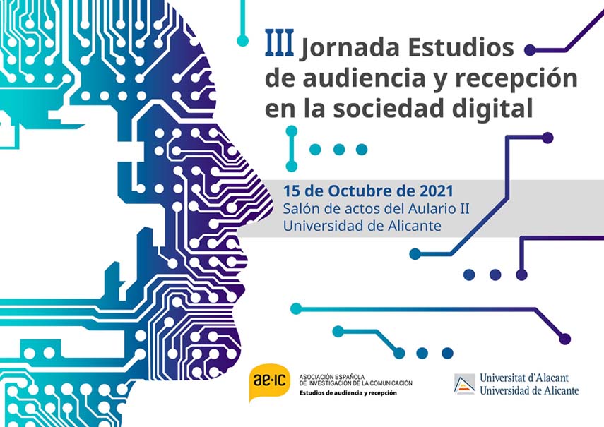 III Jornadas 'Estudios de audiencia y recepción en la sociedad digital', el 15 de octubre en la Universidad de Alicante