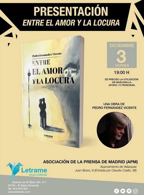 Presentación del libro 'Entre el amor y la locura', de Pedro Fernández Vicente.