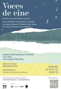 Promoción para periodistas para el concierto ‘Voces de cine’ en el Auditorio Nacional
