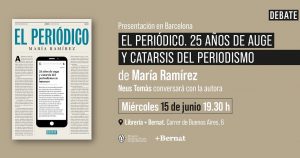 María Ramírez presenta en Barcelona su último libro 'El Periódico. 25 años de auge y catarsis del periodismo'