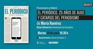 María Ramírez presenta en Madrid su último libro 'El Periódico. 25 años de auge y catarsis del periodismo'