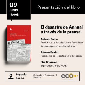 Presentación del libro 'El desastre de Annual a través de la prensa', de Antonio Rubio
