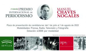 Convocan el II Premio Internacional de Periodismo 'Manuel Chaves Nogales'