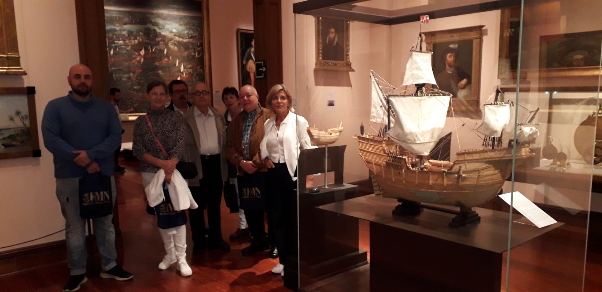 Periodistas de la APM visitan el Museo Naval de Madrid