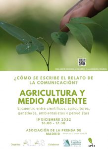 Jornada 'Agricultura y Medio Ambiente. ¿Cómo se escribe el relato de la comunicación?'