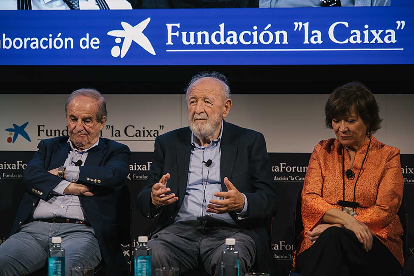 José María García, Diego Carcedo y Nativel Preciado. Foto: Elena Hidalgo/APM