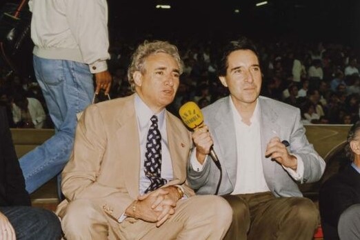 Luis del Olmo en los años 90 e Iñaki Gabilondo RTVE