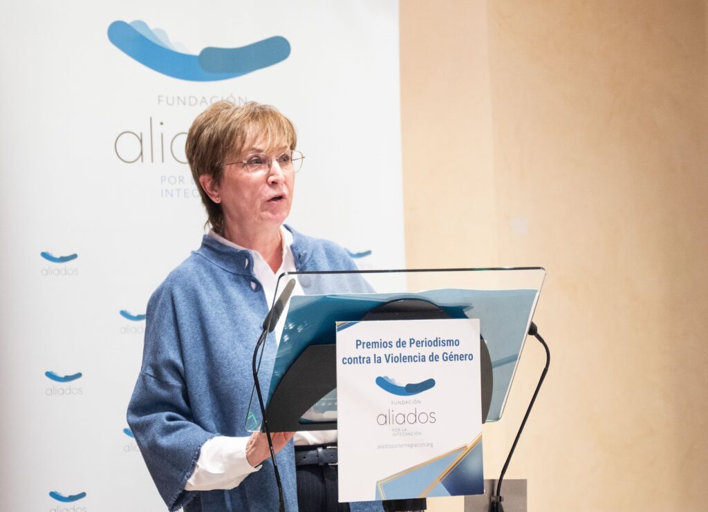 Almudena Fontecha durante el acto. Foto: Fundación Aliados