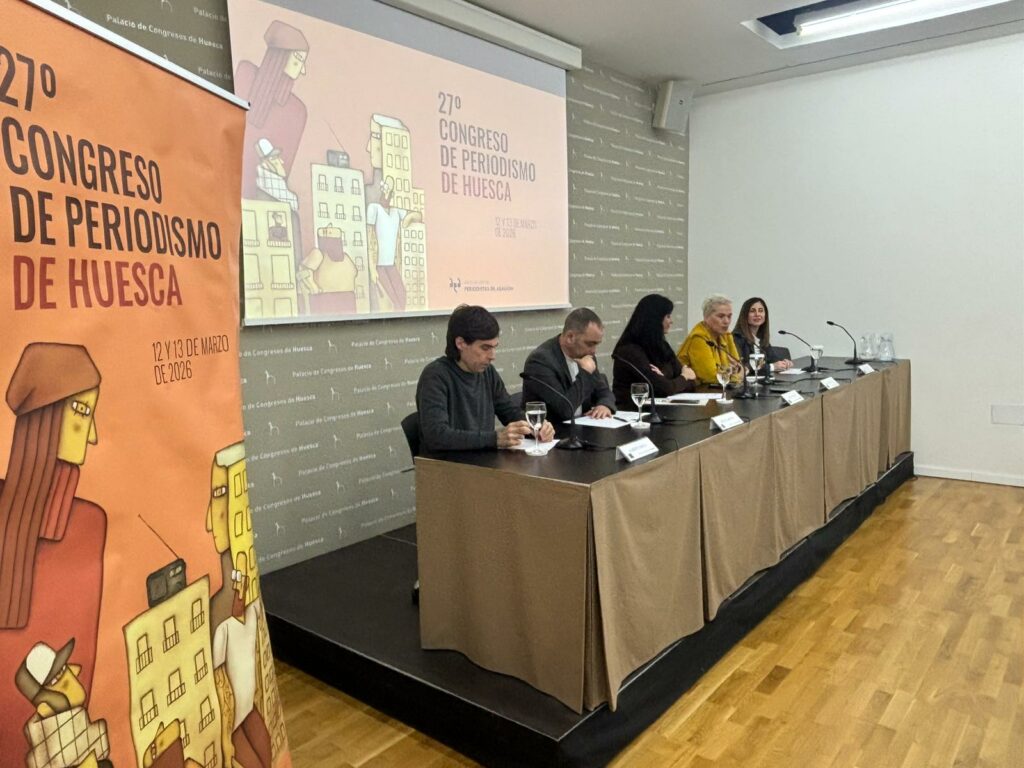 Momento de la presentación del Congreso. Foto: Asociación de Periodistas de Aragón