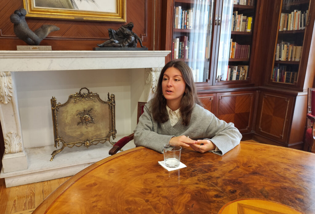 Mar Manrique, en un momento de la entrevista. Foto: María Jesús García / APM