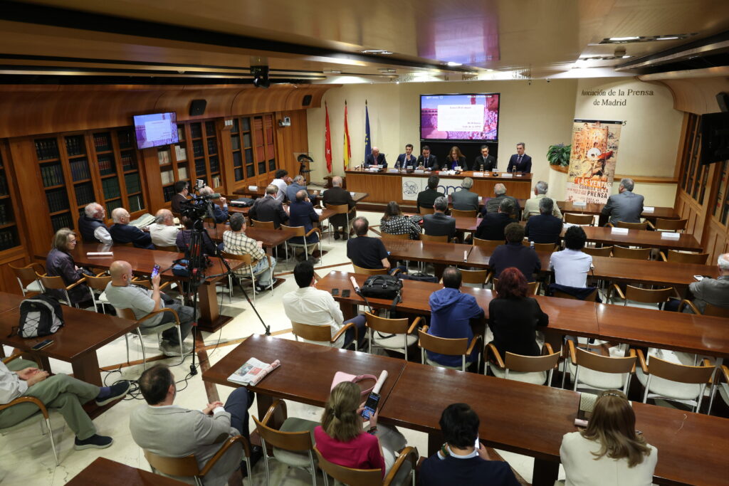 Momento de la presentación de la Corrida de la Prensa 2026. Foto: Miguel Berrocal / APM