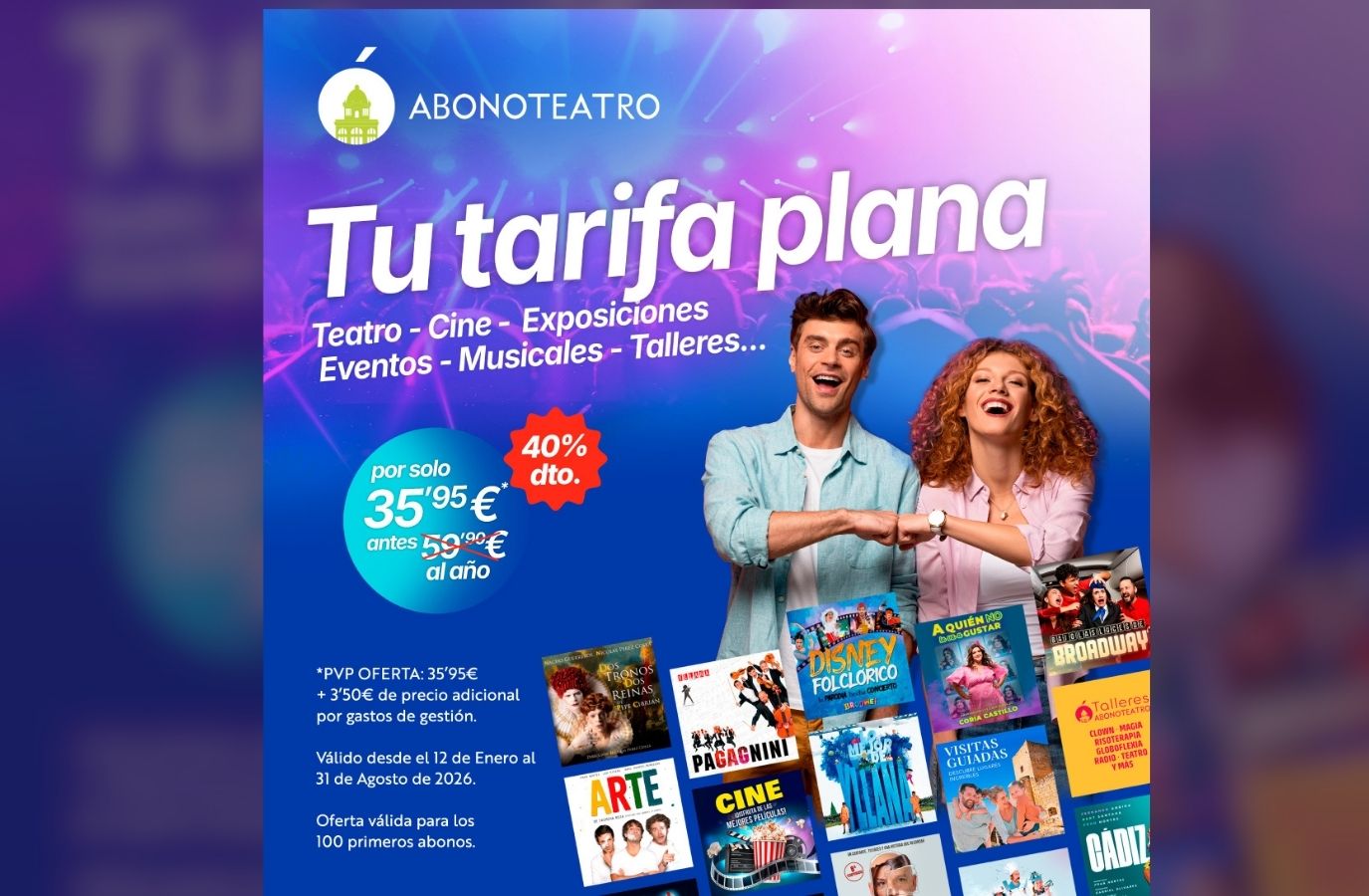 Abono teatro descuento APM