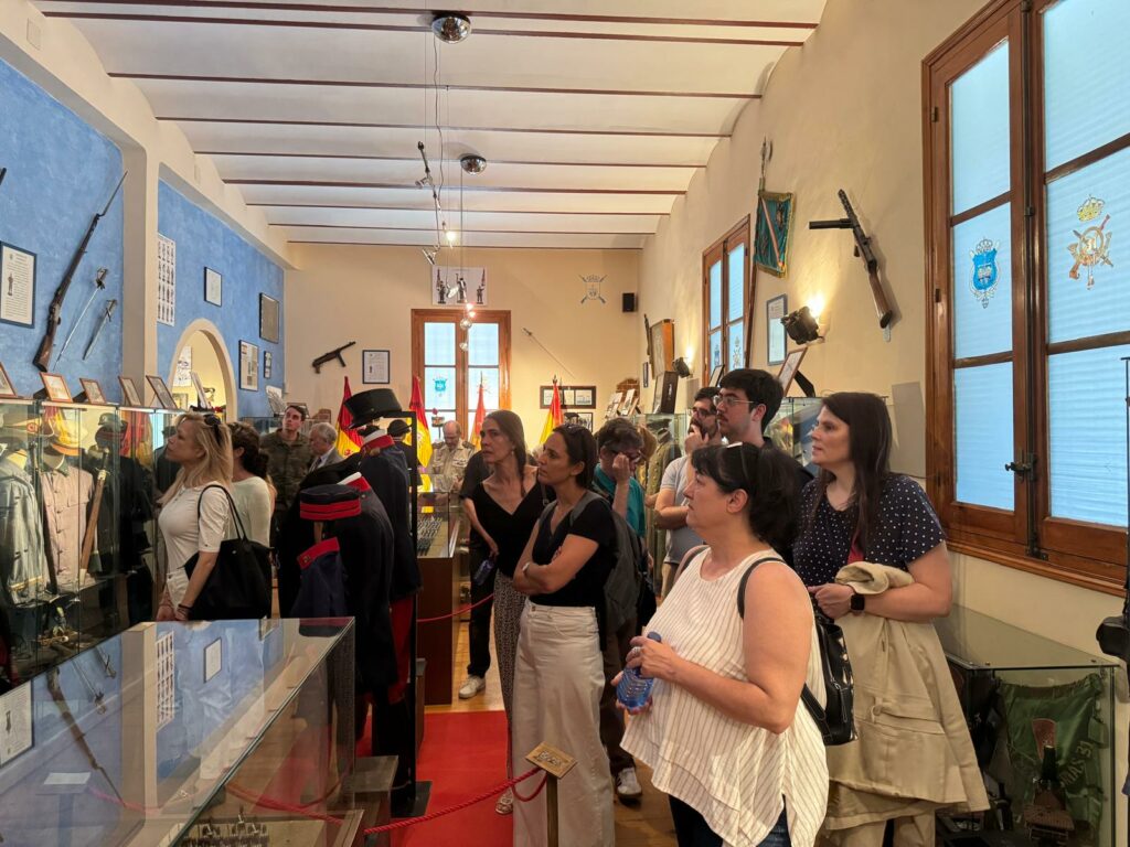 Momento en la Sala Histórica de la Base de 'El Goloso'. Foto: APM