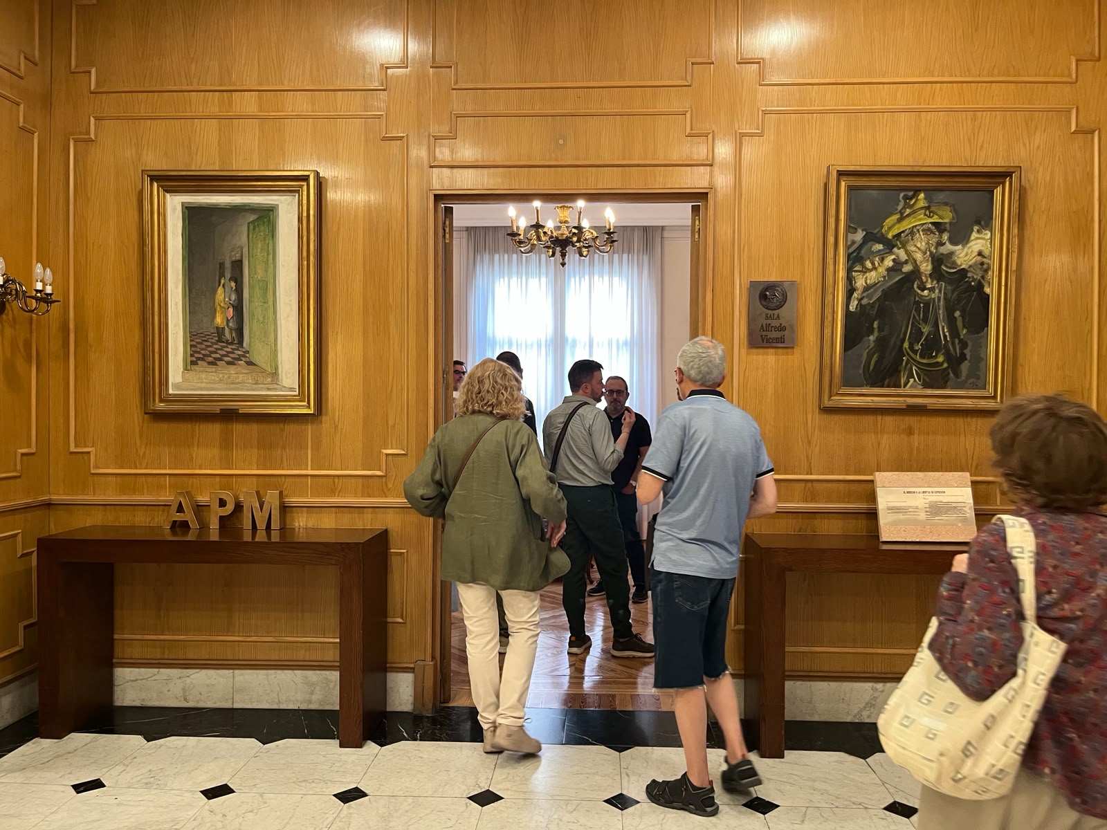 Entrando en la Sala Alfredo Vicenti