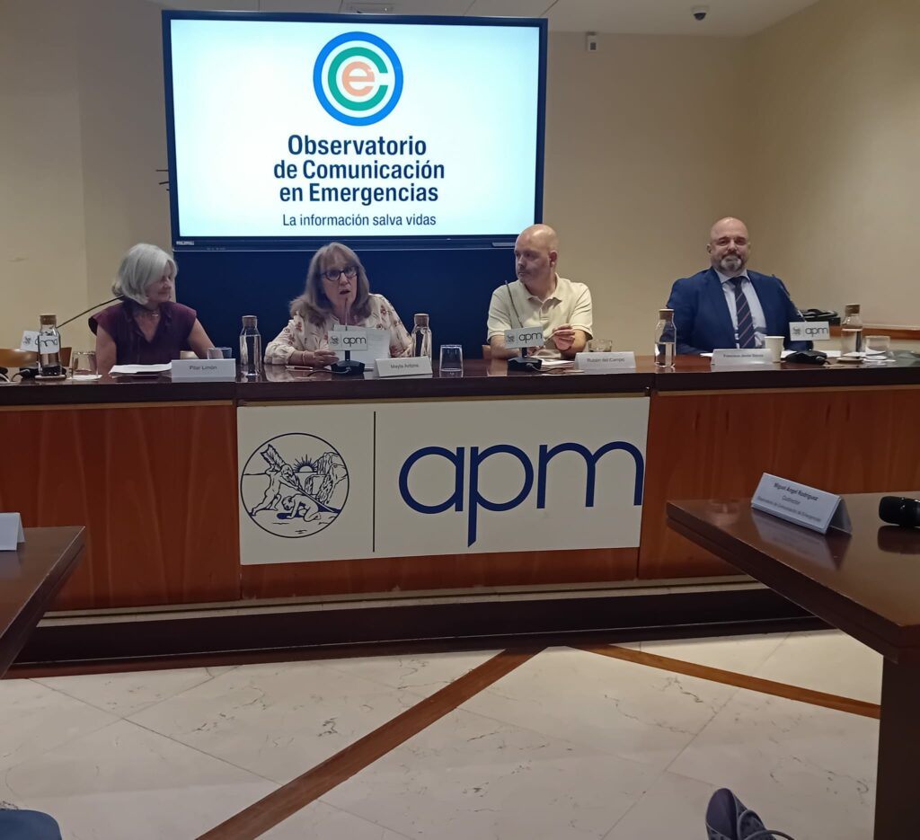 De izq. a drcha.: Pilar Limón, Mayte Antona, Rubén del Campo y Francisco Javier García. Foto: APM