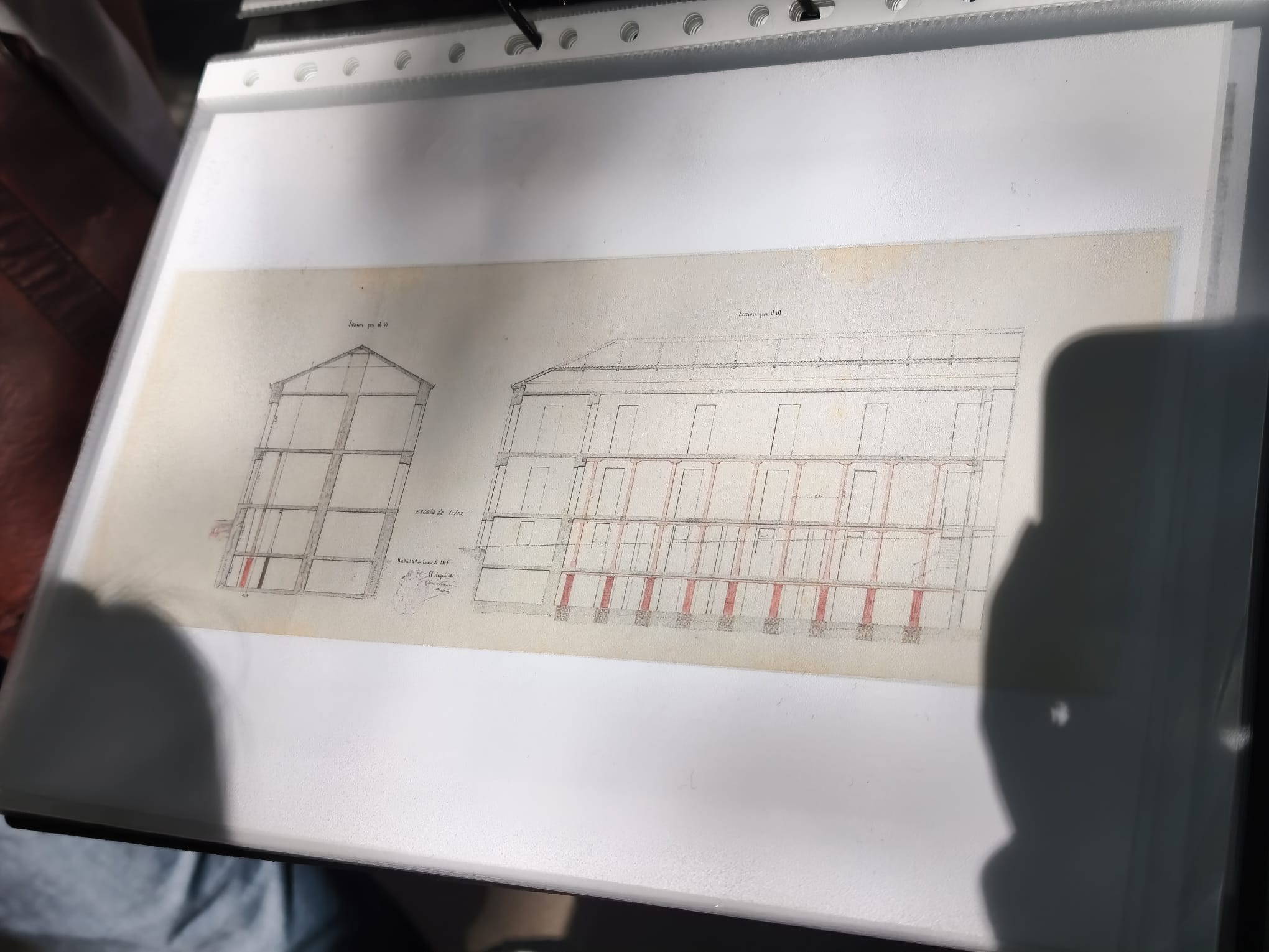 Plano de la primera sede de la APM