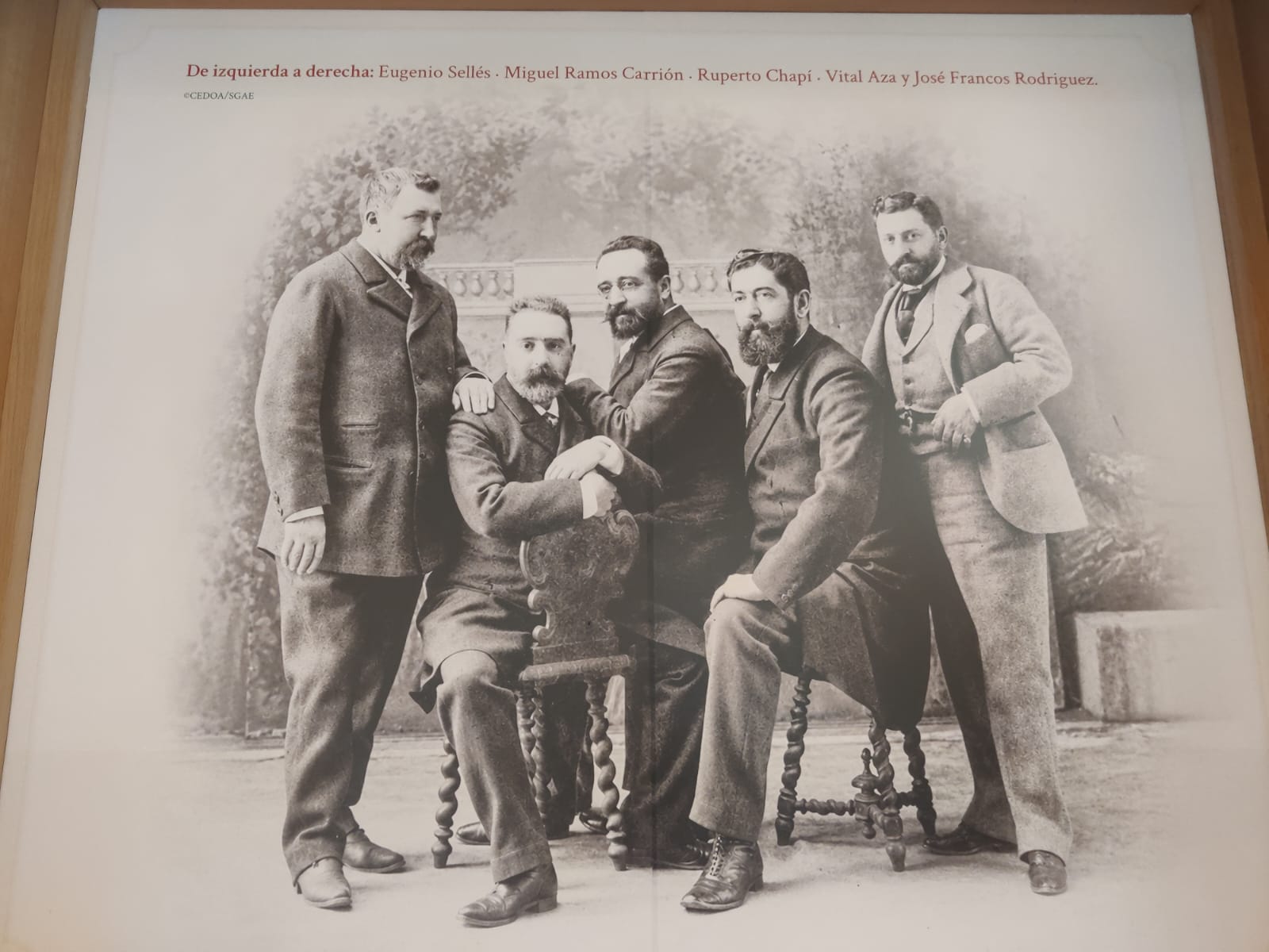 Fotografía de la exposición de la SGAE.