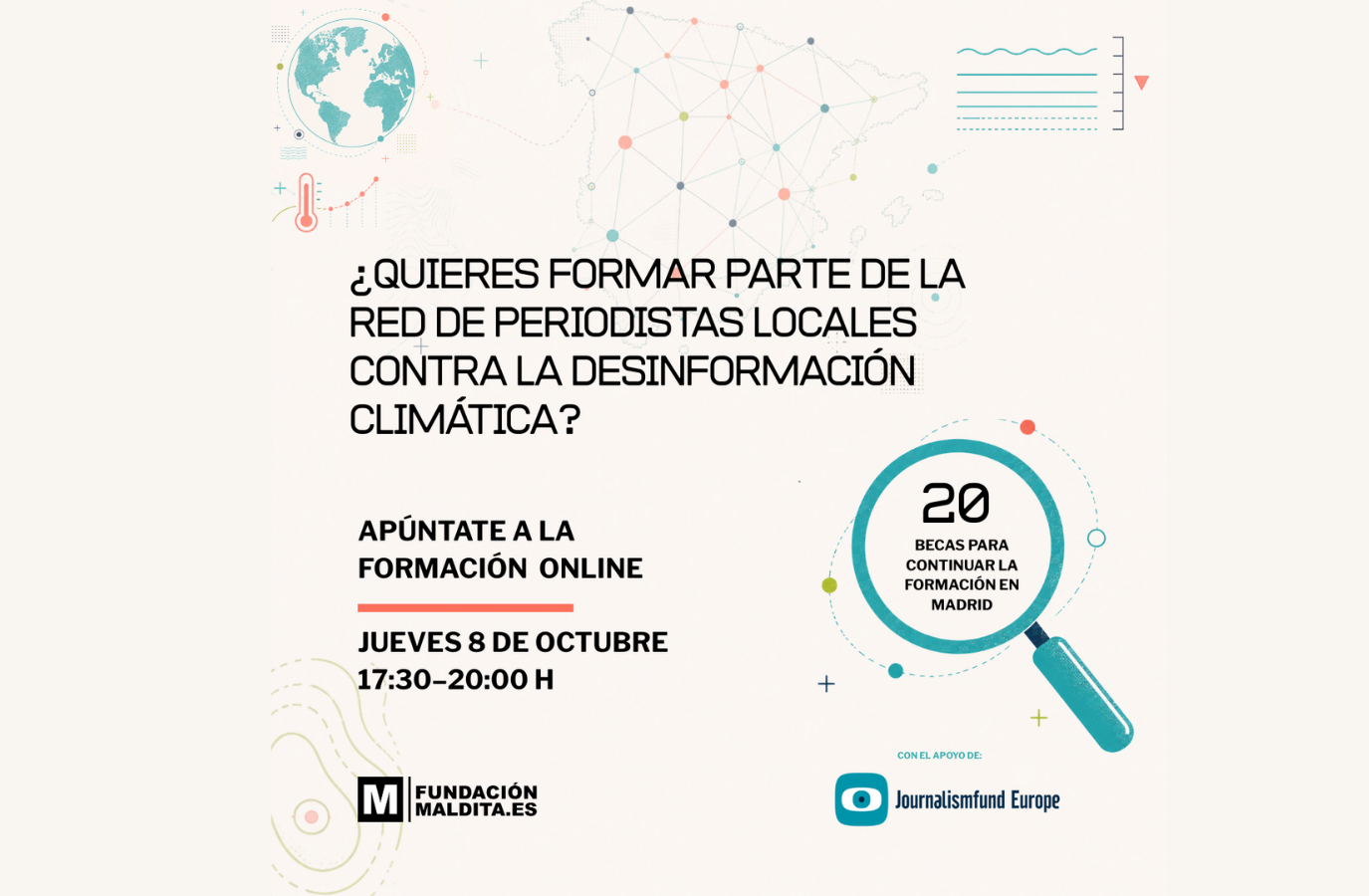 Formación contra la desinformación climática de la Fundación Maldita