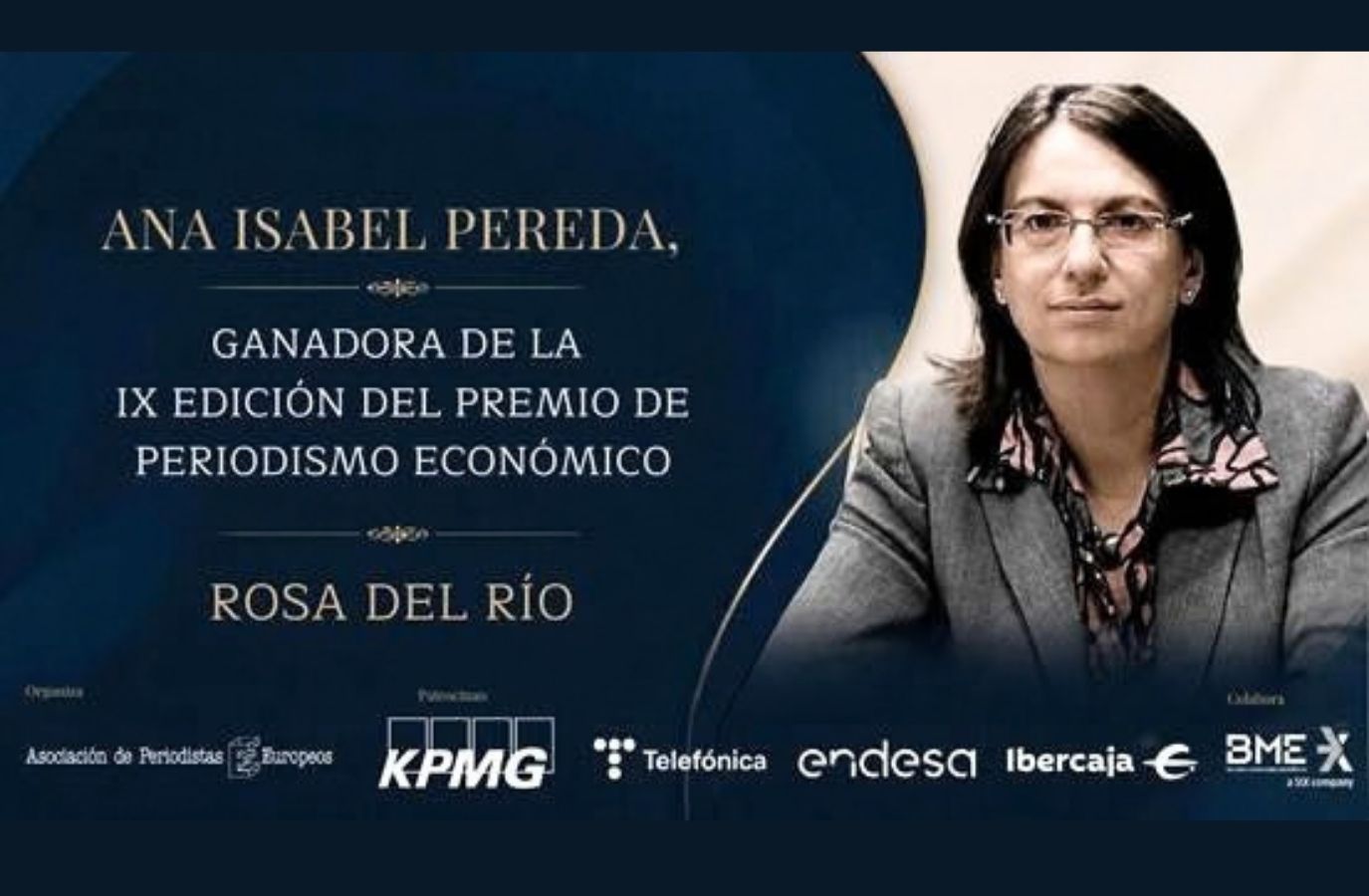Ana Isabel Pereda, directora de Expansión, ganadora del IX Premio de Periodismo Económico Rosa del Río