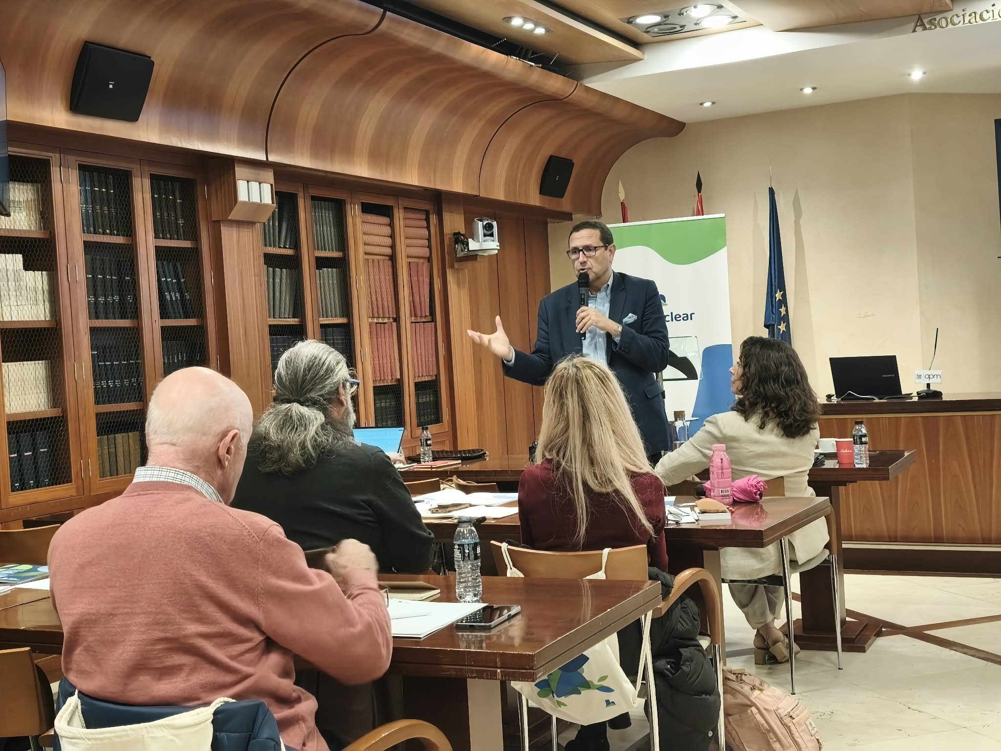 Antonio González durante la roda de preguntas