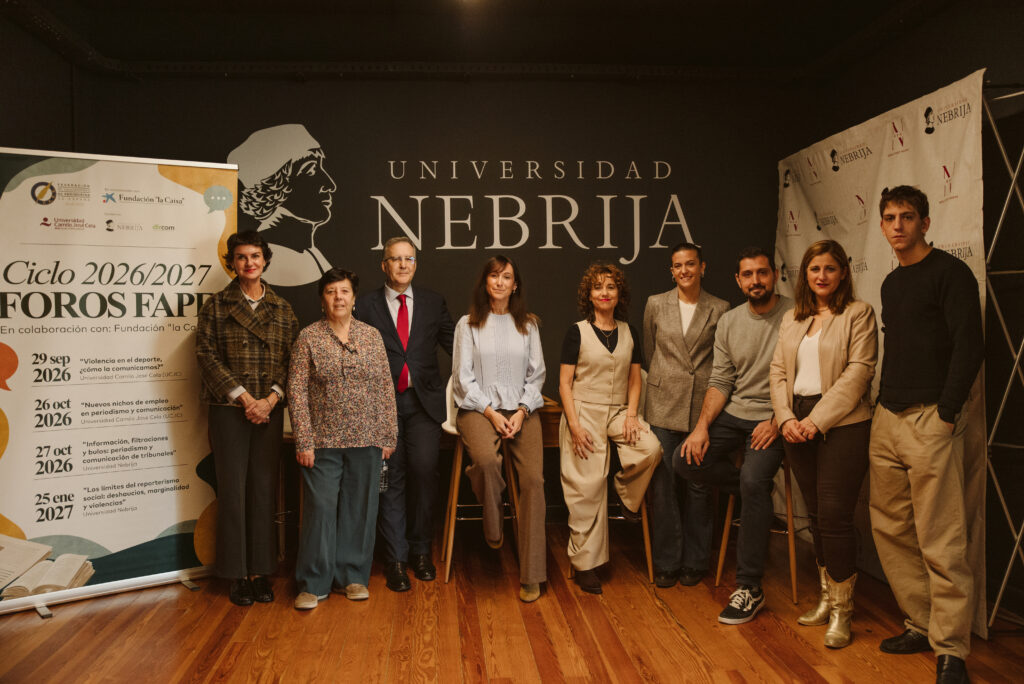 De de izq. a dcha.: Marta Perlado, Carmen del Riego, Carlos Berbell, Idioa Revuelta, Eva Llamazares, María Signes, Alberto Pozas, Irma Frigenti y Pedro Buenaventura. Foto: Elena Hidalgo / FAPE