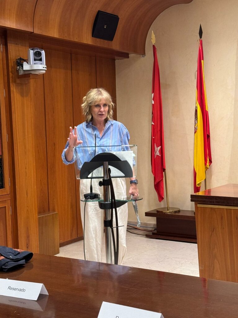 María Rey, durante la inauguración de la III Jornada 'Las migraciones masivas como amenaza para la seguridad nacional’. Foto: APM